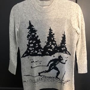 J.Crew knit crew neck ski sweater